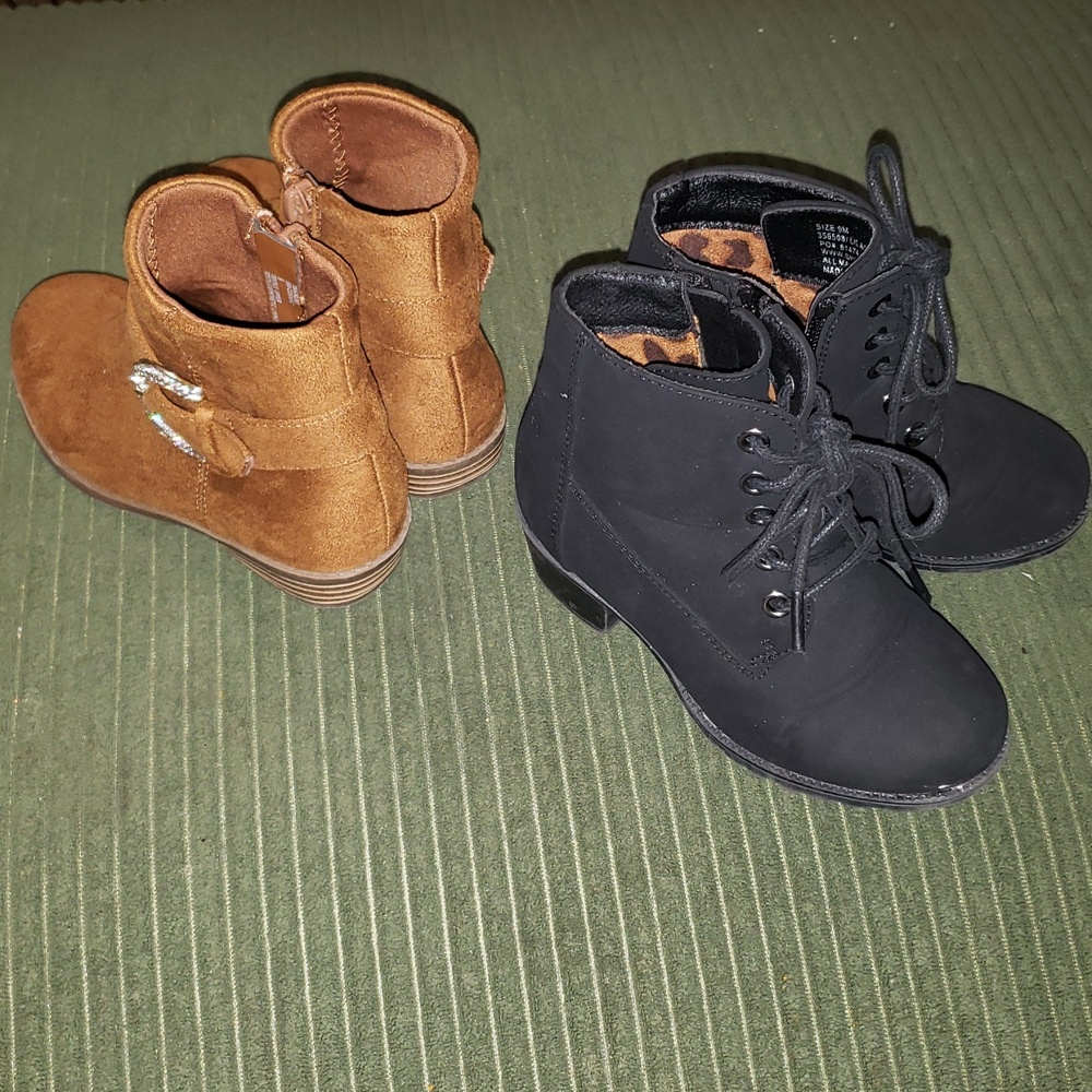 Stylish Kids Boots - Black and Brown